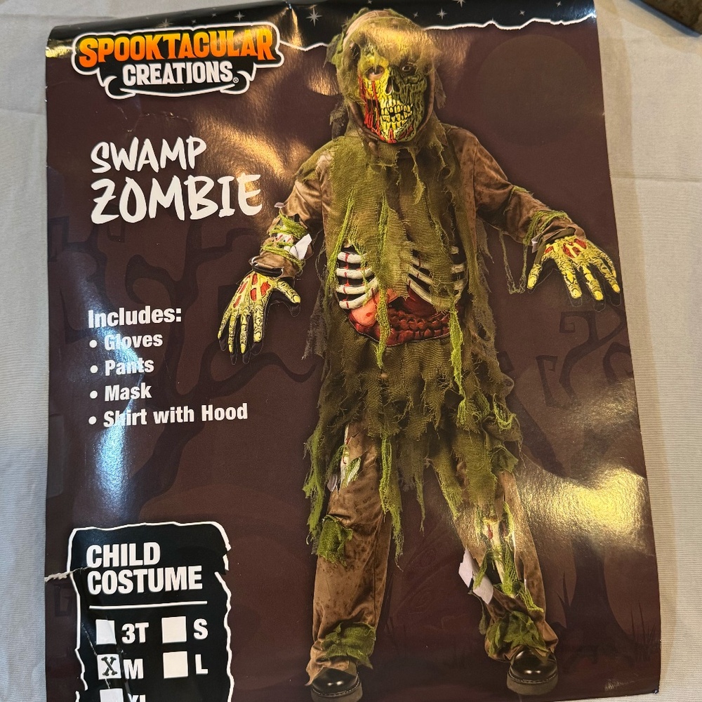 Swamp Zombie Costume - Kids Medium